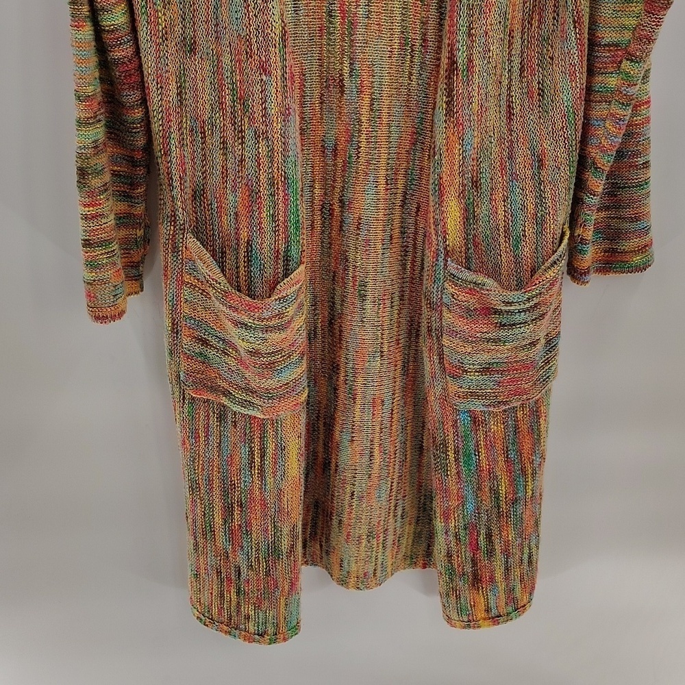 BLAKELEY sweater duster size OS goes with everything multicolor with pockets - Picture 3 of 9